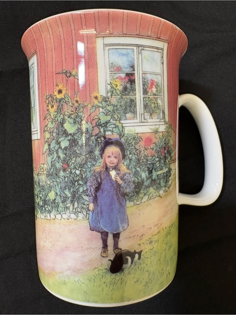 Vintage Carl Larsson Fine Bone China Mug Ashdene Sweden Art